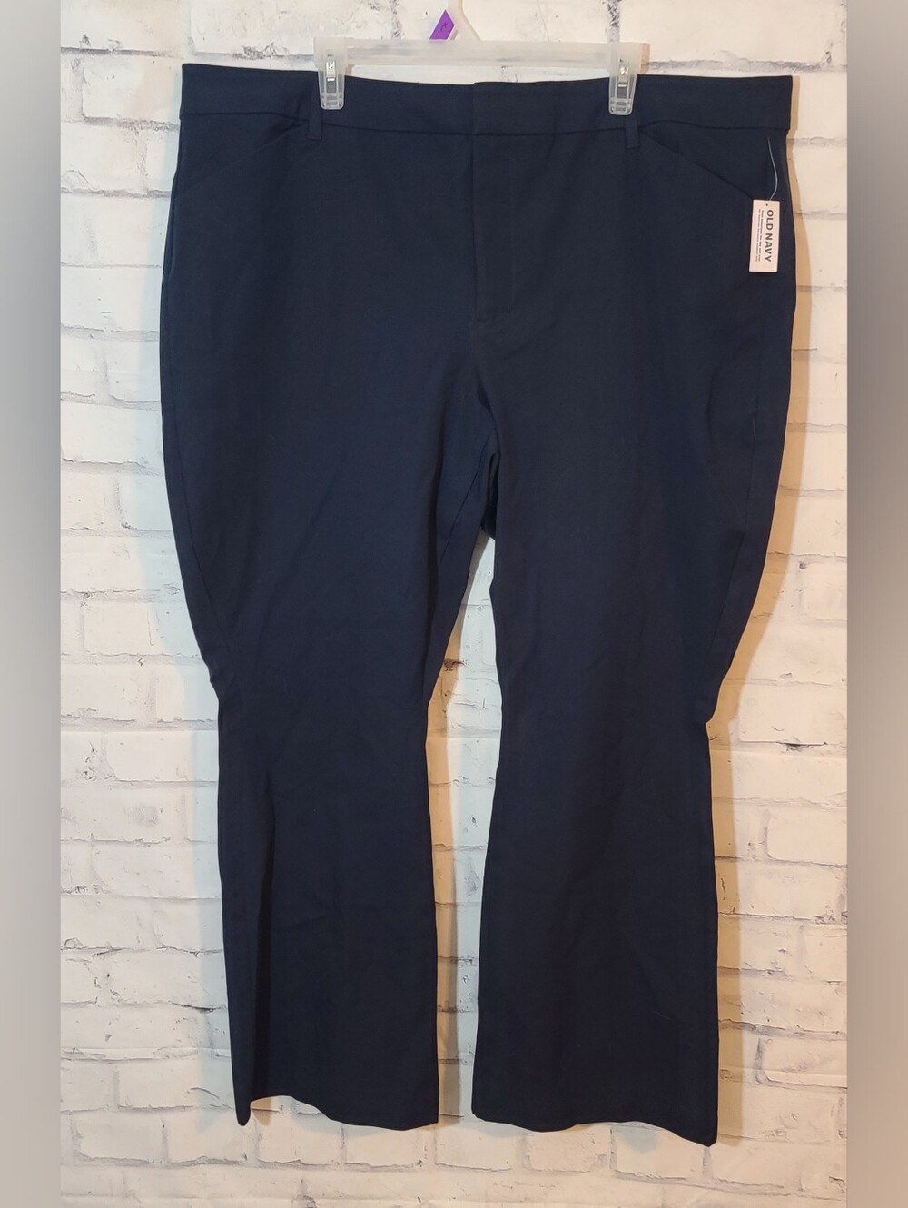 New Old Navy High Rise Pixie Flare Navy Dress Pants Plus sz 24